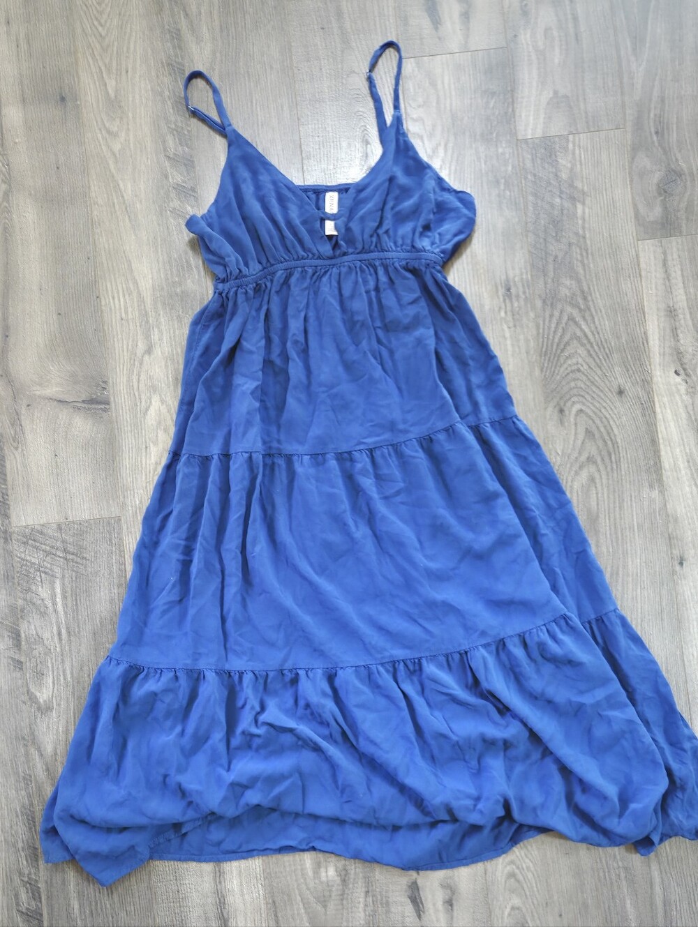 Zenana Outfitters Royal Blue Tiered Spaghetti Strap Maxi Dress